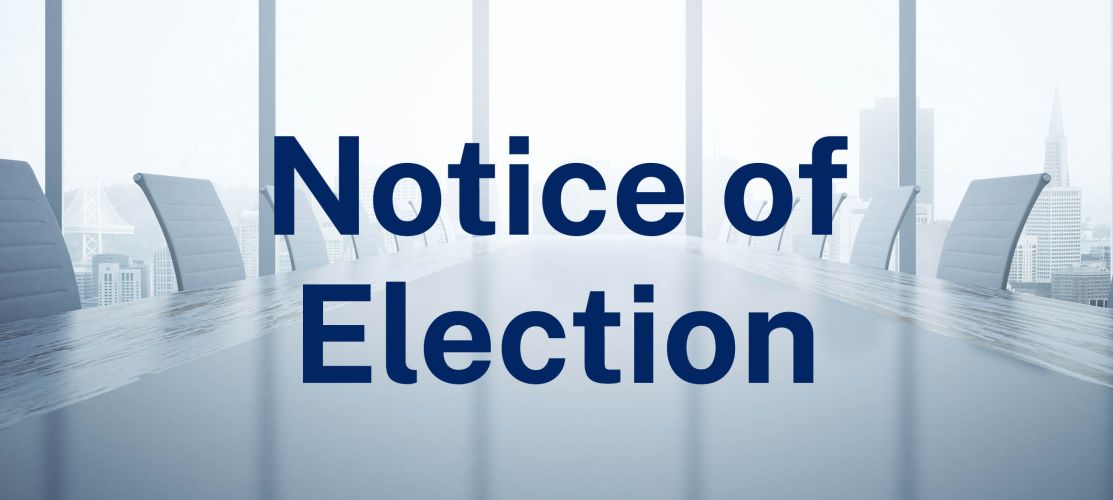 2026 Notice of Election Banner - Article